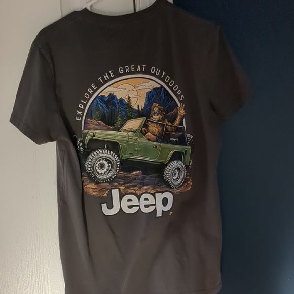 Jeep Classic Logo Short Sleeve Charcoal Tee - Picture 3 of 3
